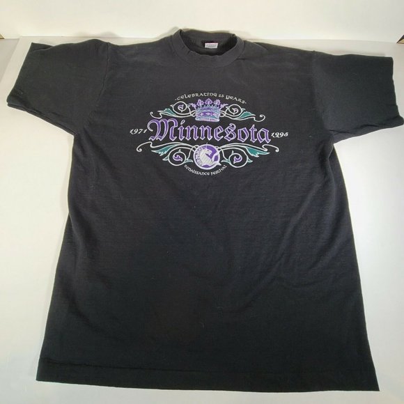 Fruit of the Loom Other - Minnesota Renaissance Festival Unisex XL USA Made Single Stich Black 25 Years